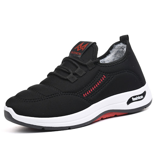 Title 3, Womens Velvet Shoes, Insulated Cotton-Padded F...
