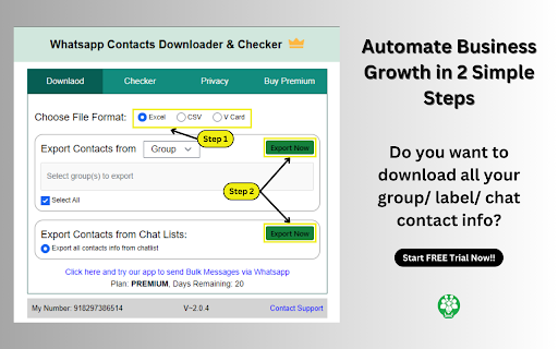 WA Download Group Phone Numbers & Check, Verify & Filter WA Number