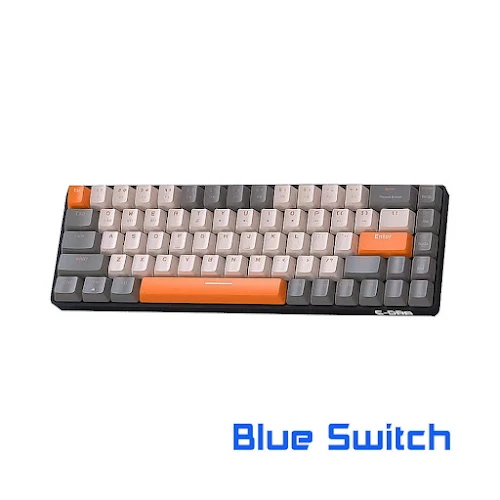 Bàn phím cơ không dây E-DRA EK368L Alpha Blue Switch