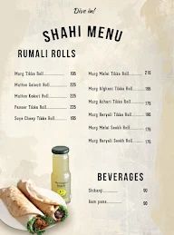 Shahi Kebab menu 3