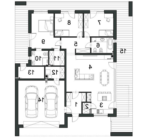 Otwarty D42 - Rzut parteru