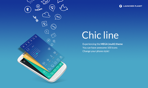 Chic Line Mega Launcher Theme