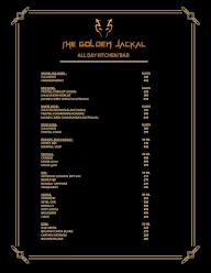 The Golden Jackal menu 1