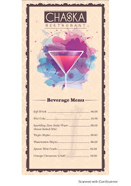 Chaska Restaurant menu 1