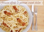 Fettuccine Alfredo & Parmesan Crusted Chicken -Love, Pomegranate House was pinched from <a href="http://www.lovepomegranatehouse.com/fettuccine-alfredo-parmesan-crusted/" target="_blank">www.lovepomegranatehouse.com.</a>