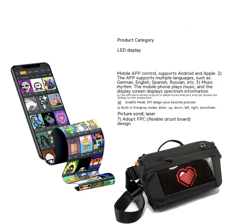 Title 3, Bolsa esportiva de peito com design moderno e l...
