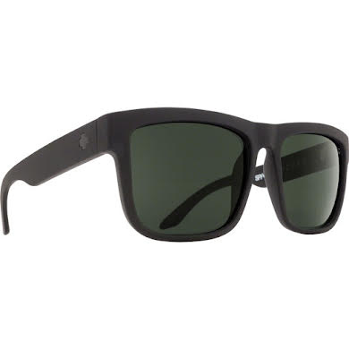 SPY  DISCORD Sunglasses - Soft Matte Black Happy Gray Green Polarized Lenses