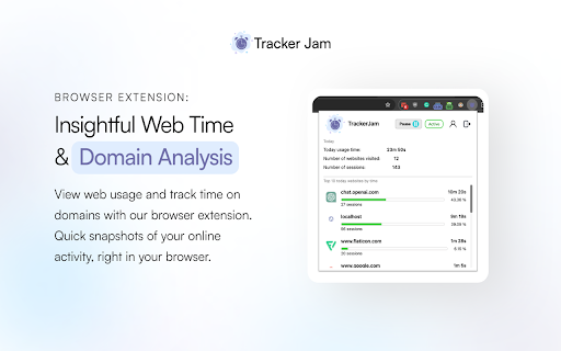 TrackerJam - Automatic Time Tracker and Web Analytics