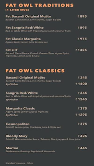 Fat Owl menu 3