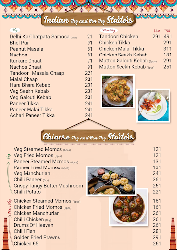 Dilli Meri Jaan menu 