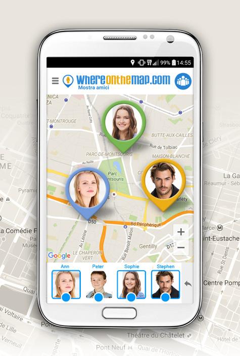 Android application Where on the Map screenshort