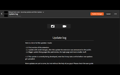 Wattpad Dark Mode