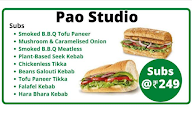 Pao Studio menu 1