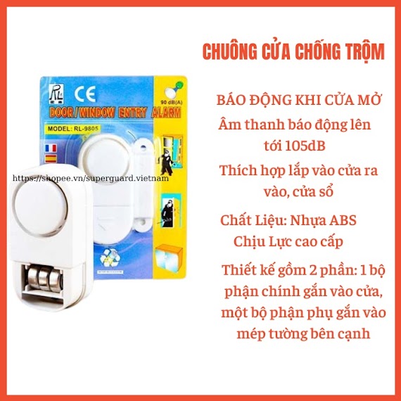 Chuông Cửa Cảm Biến Chống Trộm