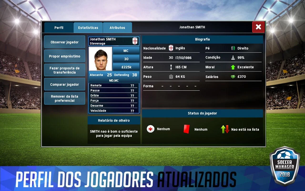   Soccer Manager 2018 (Unreleased): captura de tela 