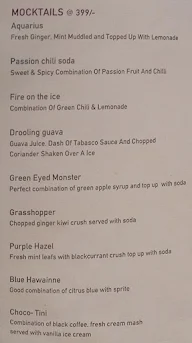 Merlin's Bar, The Orchid Hotel menu 7