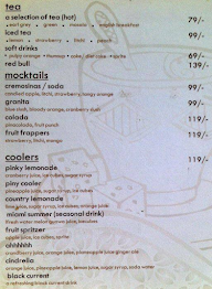 The Chocolate Room menu 2