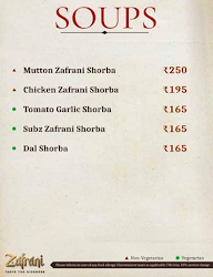 Zafrani Restaurant menu 4