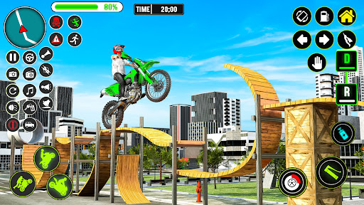 Screenshot GT Bike Racing Game Moto Stunt