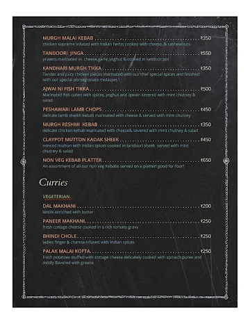 Golden Crop menu 