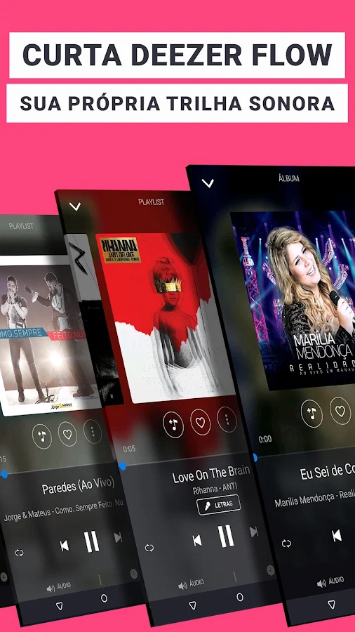  Deezer/ TiM Music Tocar Musica e baixar playlists: captura de tela 