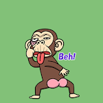 Cover Image of Tải xuống Hình dán hoạt hình chú khỉ điên 2.0.2 APK