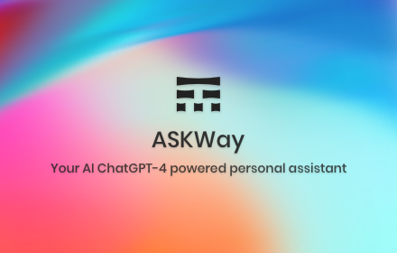 ASKWay - Embrace GPT-4's AI Superpower! small promo image