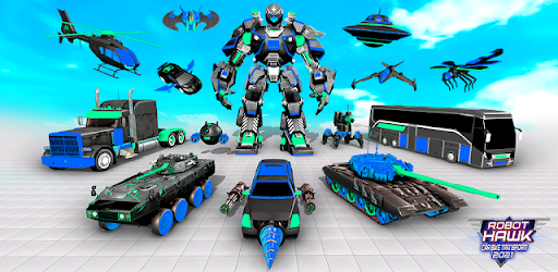 Flying Hawk Robot Car Games