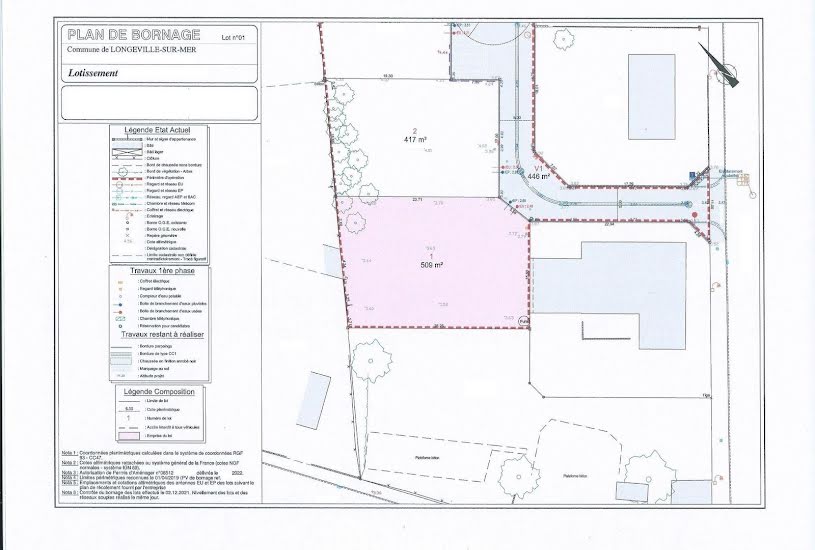  Vente Terrain à bâtir - 509m² à Longeville-sur-Mer (85560) 