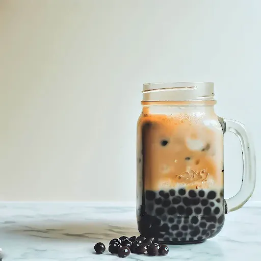 Irish Cream Bubble Coffee [450 Ml, Mason Jar]