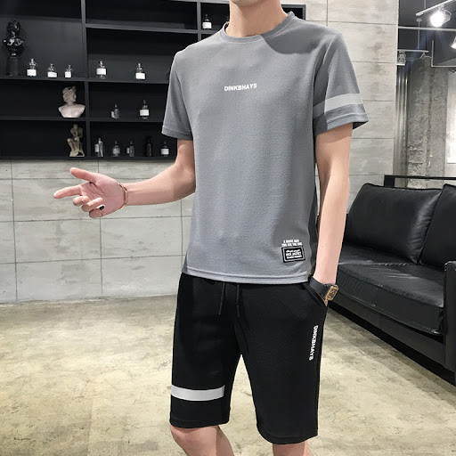 Title 5, Summer Running Wear Mens Two-Piece Suit Short-...