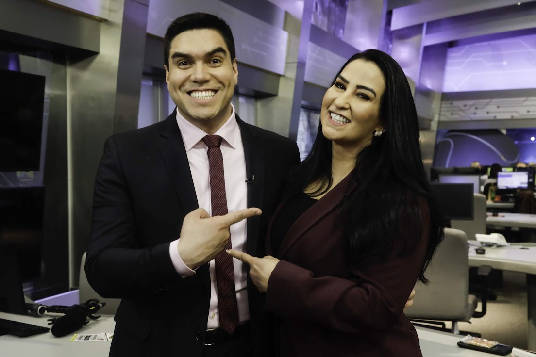 Clayton Pascarelli (Amazonas Record) e Fabíoa Gadelha (Balanço Geral Manaus), são a cara da Record TV Manaus 