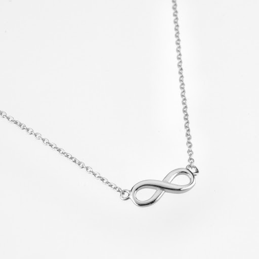 Title 6, Silver 8-shaped Thin Chain Multi-row Adjustable...