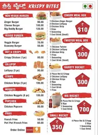 Krispy Bites menu 1