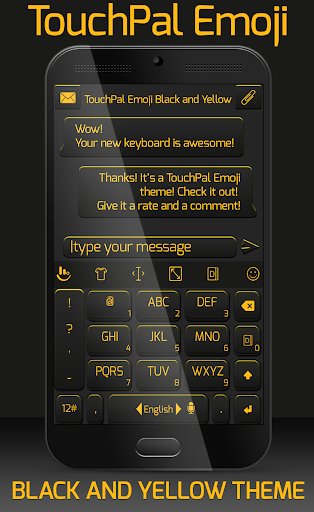 TouchPal Emoji Black Yellow