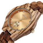 Light wood gold finish