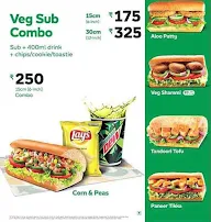 Subway menu 4