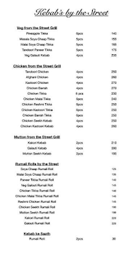 Kebab's By The Street menu 1