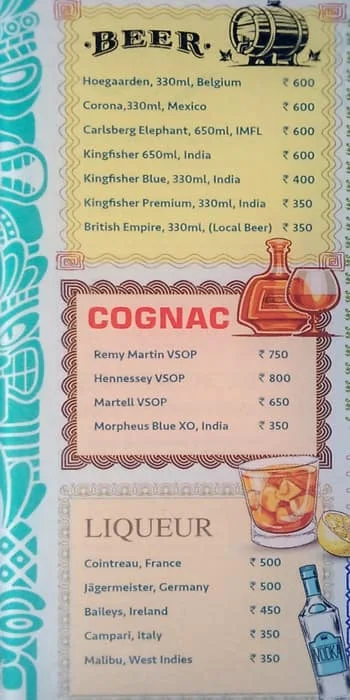 Kokommo menu 