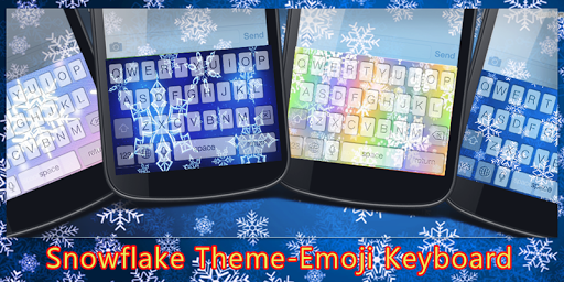 Snowflake Theme-Emoji Keyboard