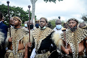 King Misuzulu arrives with other princes at KwaKhangelamankengane Royal Palace in KwaNongoma.