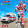 ambulance robot transformant icon