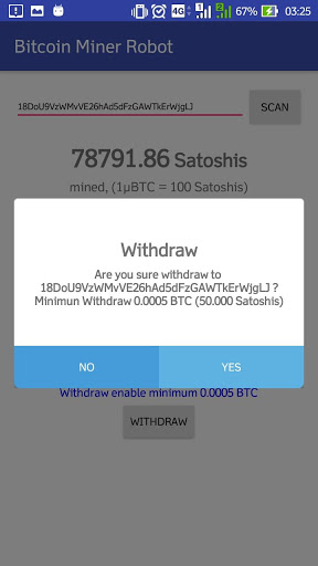 Bitcoin Miner Robot screenshot #1