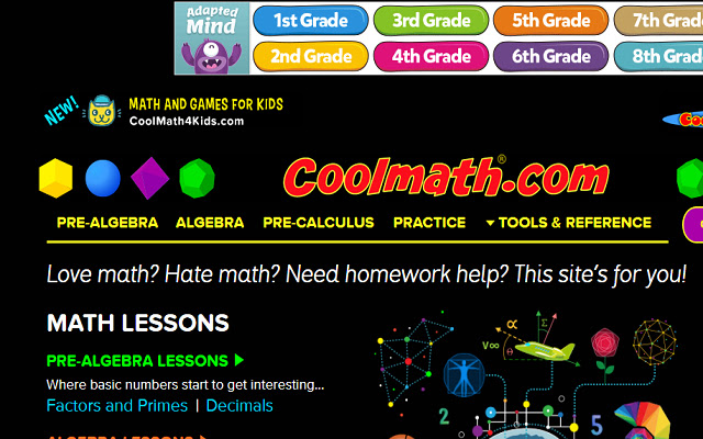 Cool Math Games chrome extension