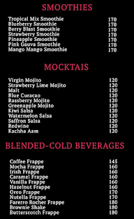 Mocha Avvenue menu 1