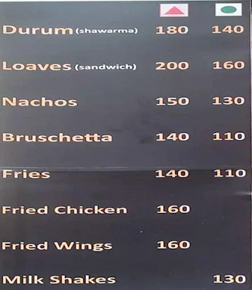 Gourmet Chamber menu 