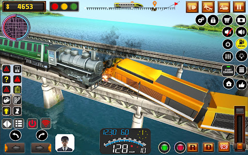 Screenshot Uphill Train Simulator Game.