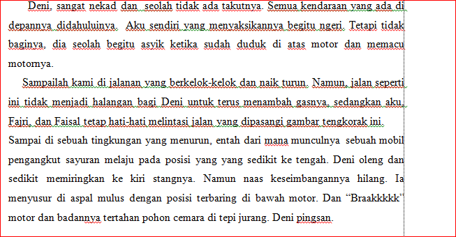 Makna simbol gambar tengkorak pada teks cerita tersebut adalah ….