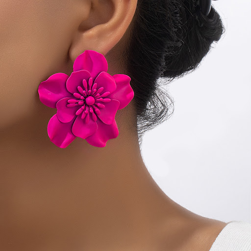 Title 6, Vintage Flower Earrings for Women Niche Design ...