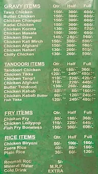 Standard Chicken Point menu 1